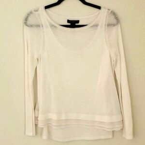 White house black market blouse. White long sleeves. XS..